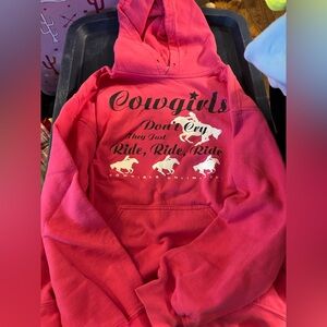 Hot Pink Cowgirl Hoodie